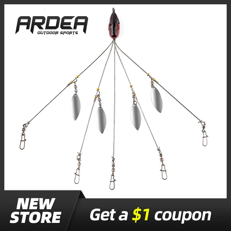 Ardea Alabama rig Зонт рыболовная приманка Рыбацкая 5 Группа alicate de pesca для плавания