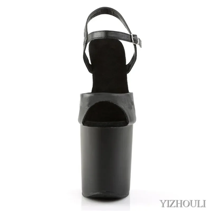 8 inch, summer sandals, pole shoes for parties and nightclubs, cross buckled vamp, 20 cm high heel models, dancing shoes