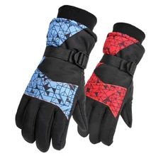 Водонепроницаемые перчатки, зимние теплые перчатки с сенсорным экраном, с подогревом, для спорта на открытом воздухе, для катания на лыжах, мотоциклетные перчатки, спортивные, полный палец