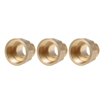 

uxcell Brass Threaded Pipe Fitting G3/4 Male x G1 Female Hex Bushing Adapter 36mm Length 3pcs