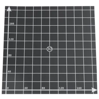 

3D Printer Heat Hot Bed Sticker Coordinate Printed 220x220mm Hot Bed Surface Sticker Black for 3D Printer Parts