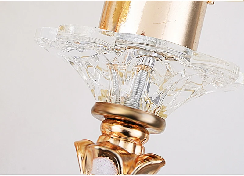 Современные промышленный цинк сплав кристалл настенный светильник светодио дный E27 220 В блестящие настенный светильник для гостиной