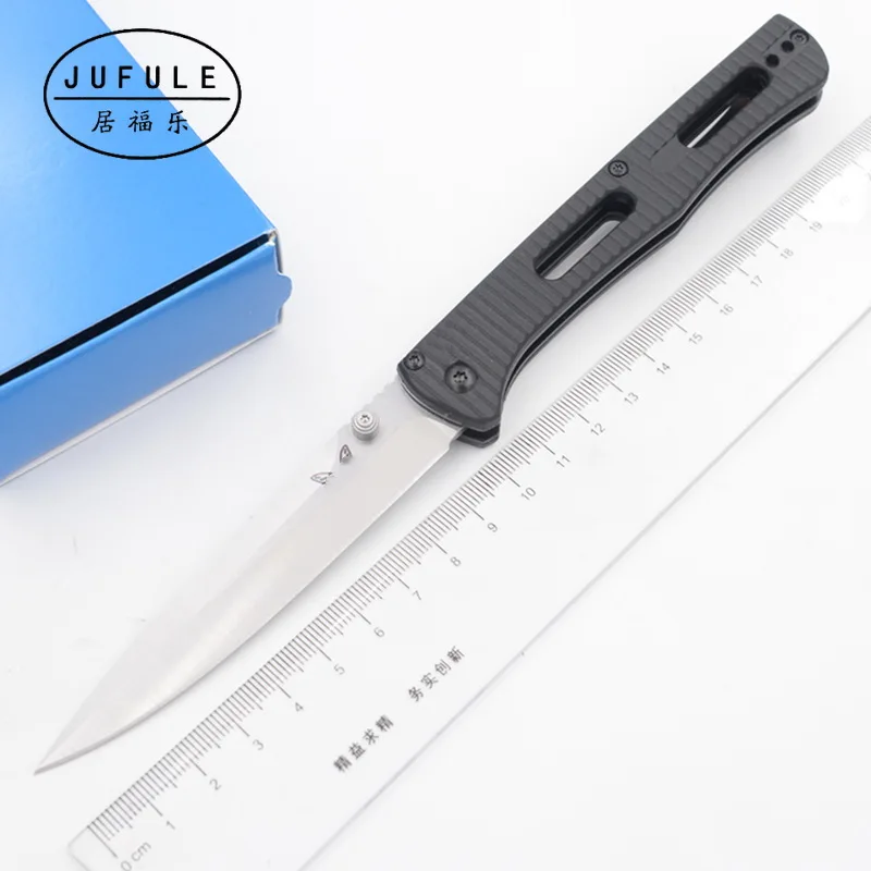 Miglior JUFULE Made 417 in fibra di nylon maniglia Mark S30v Lama piegante della Lama di Tasca di Sopravvivenza EDC Strumento di caccia di campeggio esterna coltello da cucina