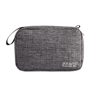 

Gray Men Women Hanging Cosmetic Bag Multifunction Travel Organizer Toiletry Wash Make Up Storage Pouch Beautician Folding Makeup