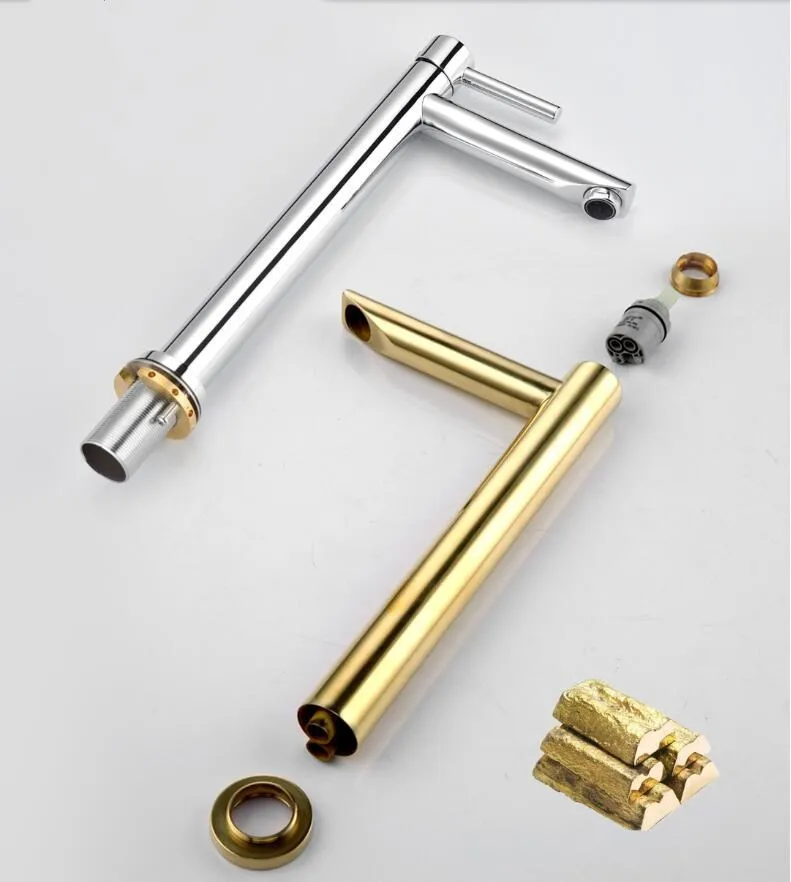 Vidric Tall bath Sink faucet bathroom slim hot and cold Chrome/White/Gold basin water mixer tap bathroom sink faucet High Qualit