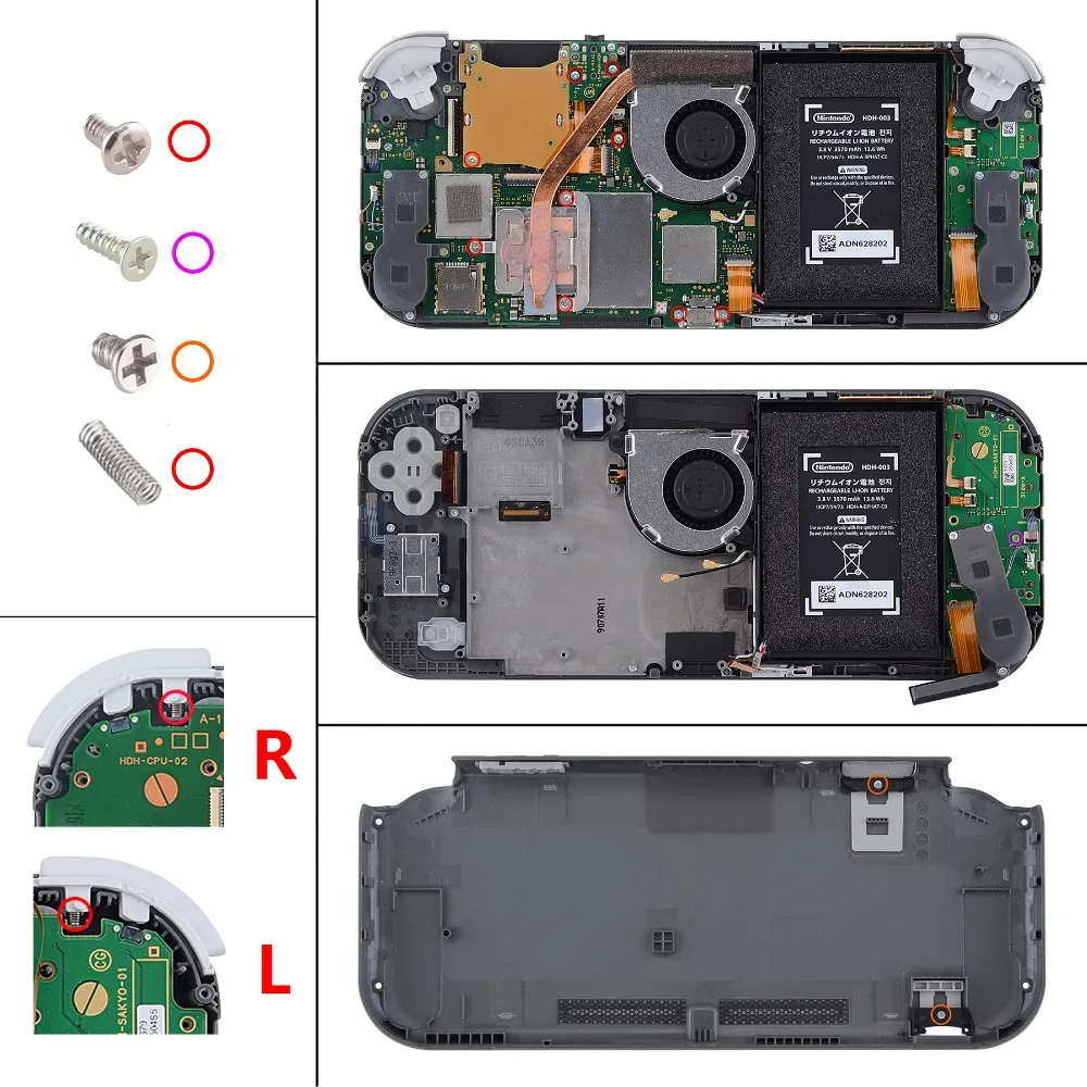 r zl zr gatilho conjunto completo botões