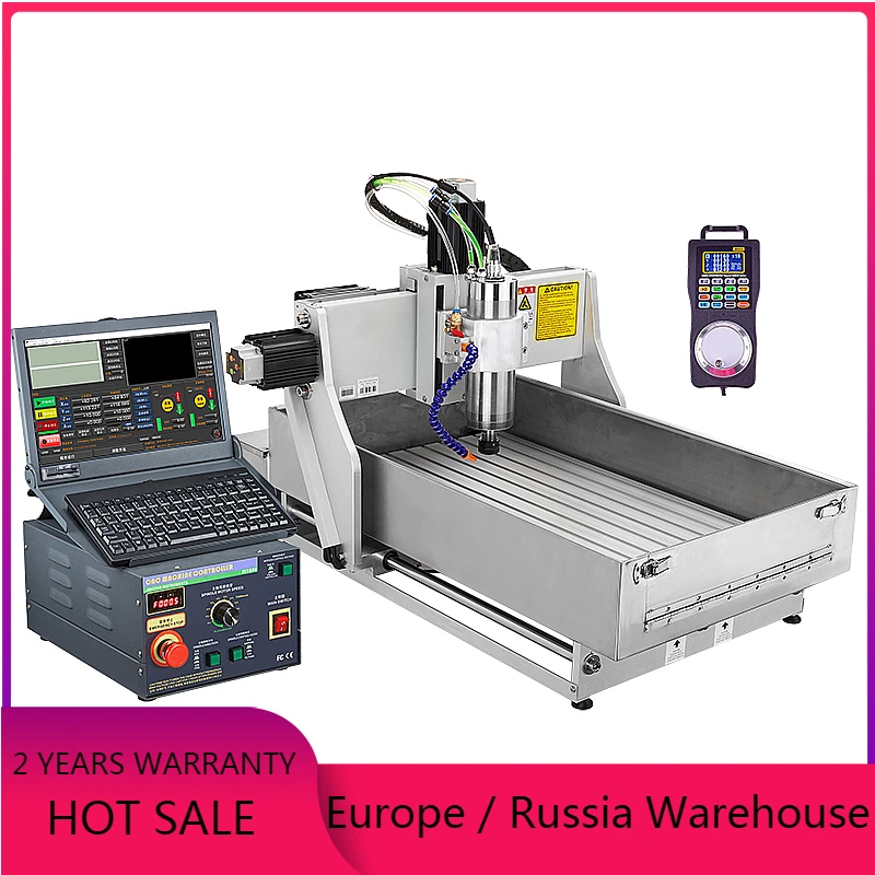 

Industrial CNC wood Router Engraver Ball Screw metal Cutting Milling Drilling Engraving Machine 3040 with handwheel