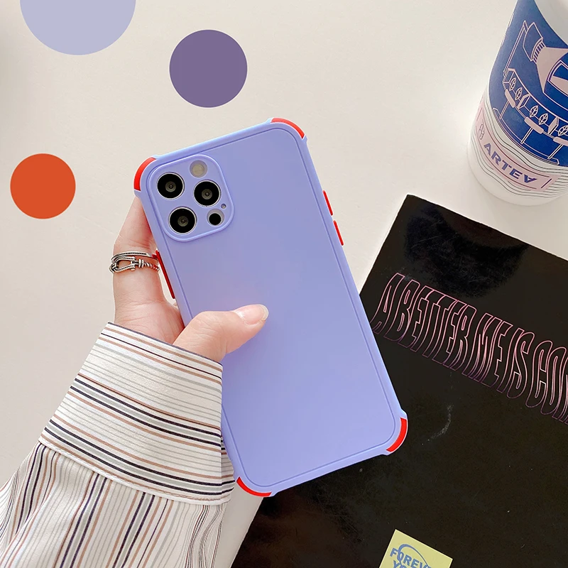 

Ultra-thin Cute Silicone Phone Case For iPhone 12 Mini 11 Pro SE XS max XR X 8 7 Plus Luxury Colorful Shockproof Cover Coque