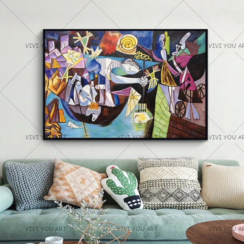 Пабло Пикассо абстрактная Копия картины маслом холст картина стены искусства изображения людей для гостиной спальни украшения дома
