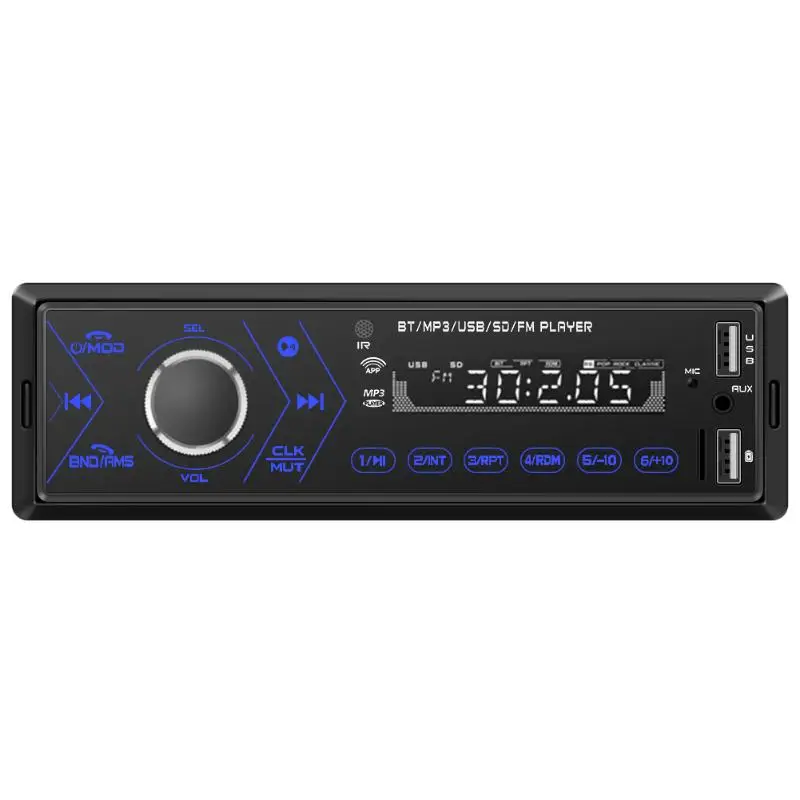 VODOOL 3205 1DIN Автомагнитола с сенсорным ключом, Bluetooth, Авторадио, дистанционное управление, USB/TF/AUX-IN, музыкальный стерео Мультимедийный MP3-плеер