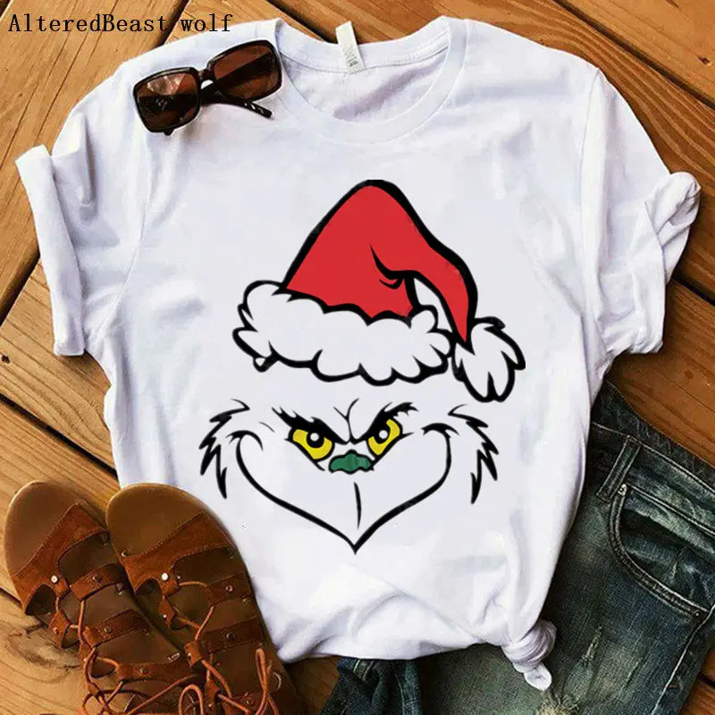 Drink Up Grinches новогодние майки для женщин, подарок, слоган, красные, модные, гранж, вечерние, стильные, эстетические, Забавные футболки, цитата, готика, футболки - Цвет: as picture