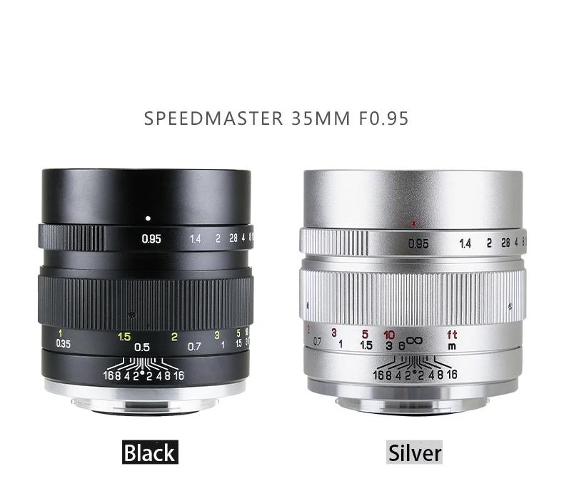 Жонгюй MITAKON II Speedmaster 35mm f/0,95 Большая диафрагма объектив для Sony a6000 fujifilm X-Pro2 X-T2 X-T10 Canon EF-M M5 M50 M6