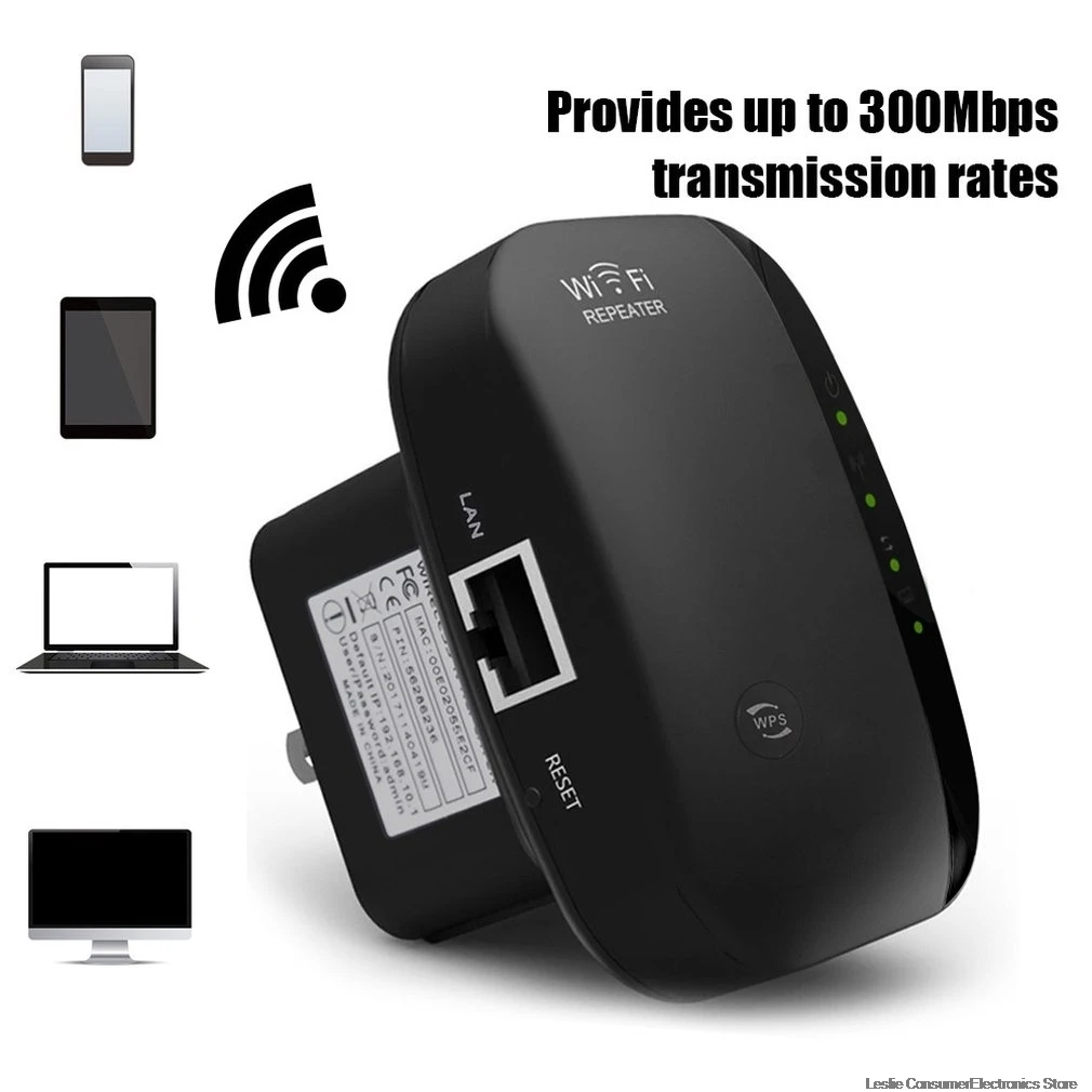 

WiFi Repeater Amplifier WiFi Extender 300Mbps Wireless Wi-Fi Range Extender Wi Fi Signal Amplifier Booster 802.11N Access point