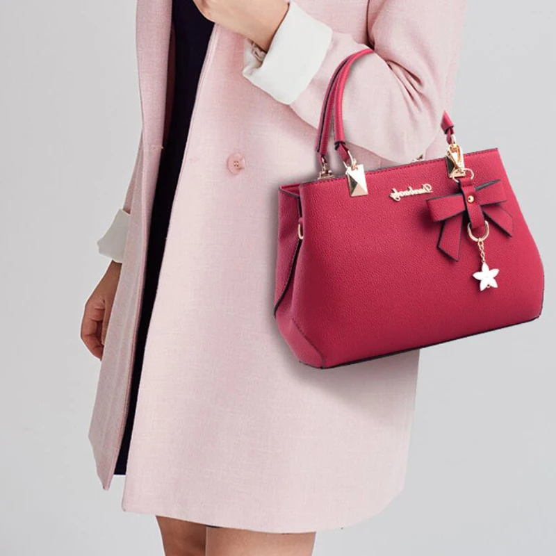 Новинка, элегантная сумка через плечо, женские дизайнерские роскошные сумки, женские сумки, сливовый бант, милая сумка через плечо