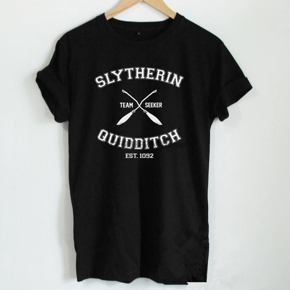 SLYTHERIN QUIDDITCH SHIRT TEAM SEEKER T CLOTHING Men Women Shirt Ladies Casual Cotton Funny Tee Tops(S-XXXL) |