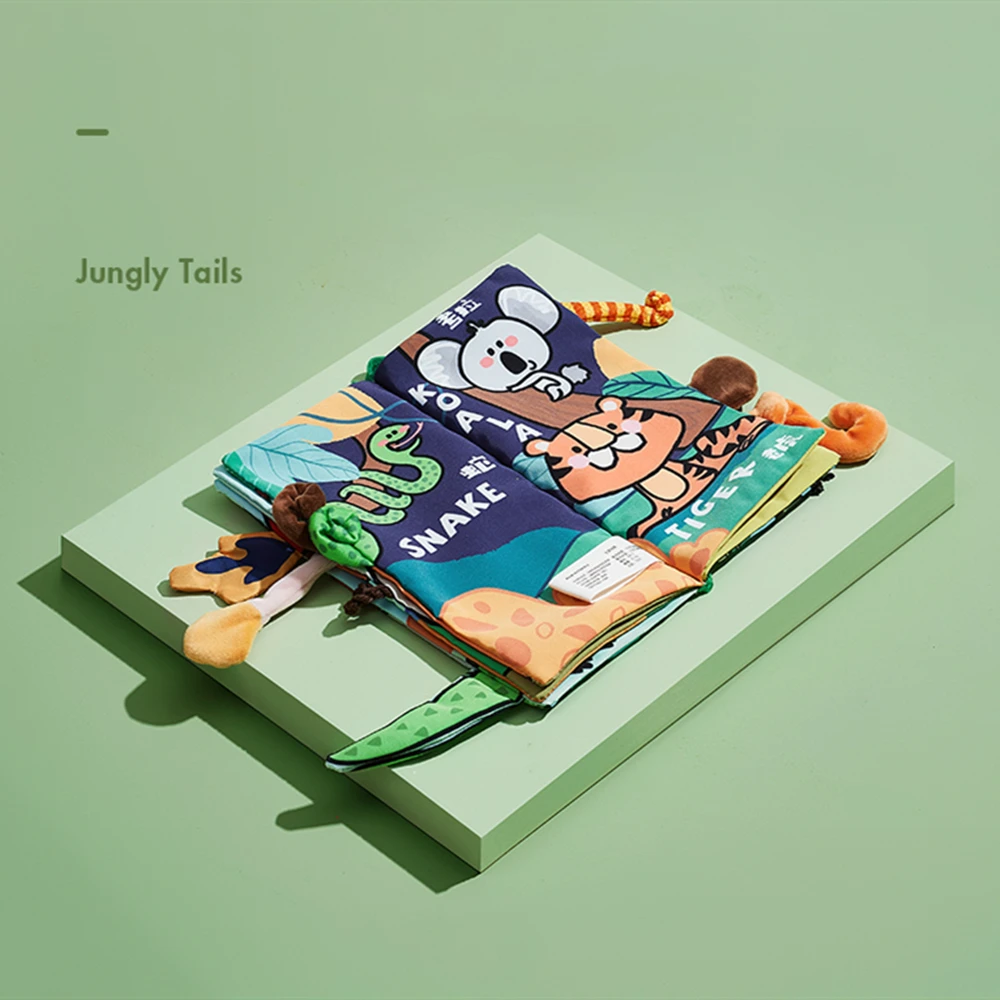 Babycare Animal Cauda Bebê Pano Livro 3d Rustle Som Leitura Educacional Macio Inteligência Desenvolvimento Mordedor Brinquedo bc 21 Computers & Electronics