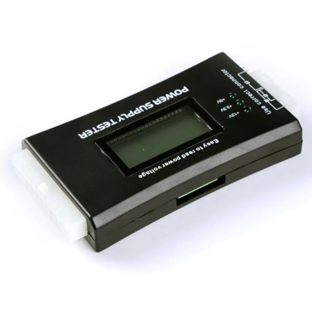 

1Pcs Popular New Computer PC Power Supply Tester Checker 20/24 pin SATA HDD ATX BTX Meter LCD