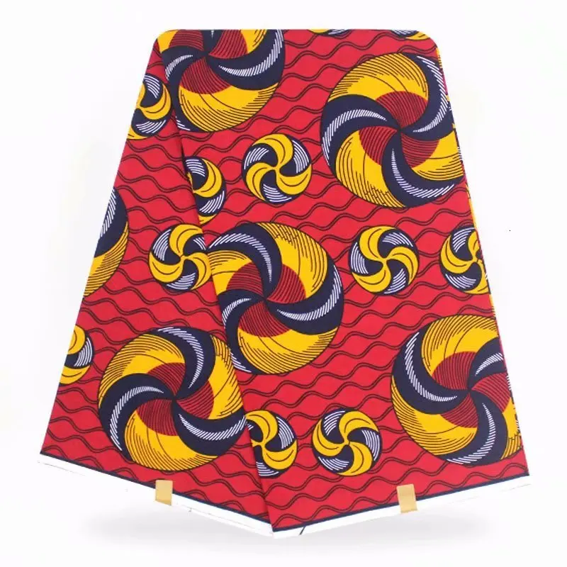 Африканская Анкара настоящая хлопковая вощеная ткань для женщин платье костюм 6 ярдов нигерийский голландский подлинный напечатанный ткань из восковой ткани