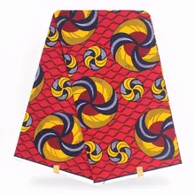 Африканская Анкара настоящая хлопковая вощеная ткань для женщин платье костюм 6 ярдов нигерийский голландский подлинный напечатанный ткань из восковой ткани