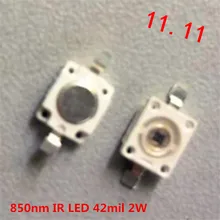 2 шт./лот ИК светодиодный 7060 850nm инфракрасный высокой интенсивности излучения 42mil чип 2 Вт Лучший светильник камеры наблюдения