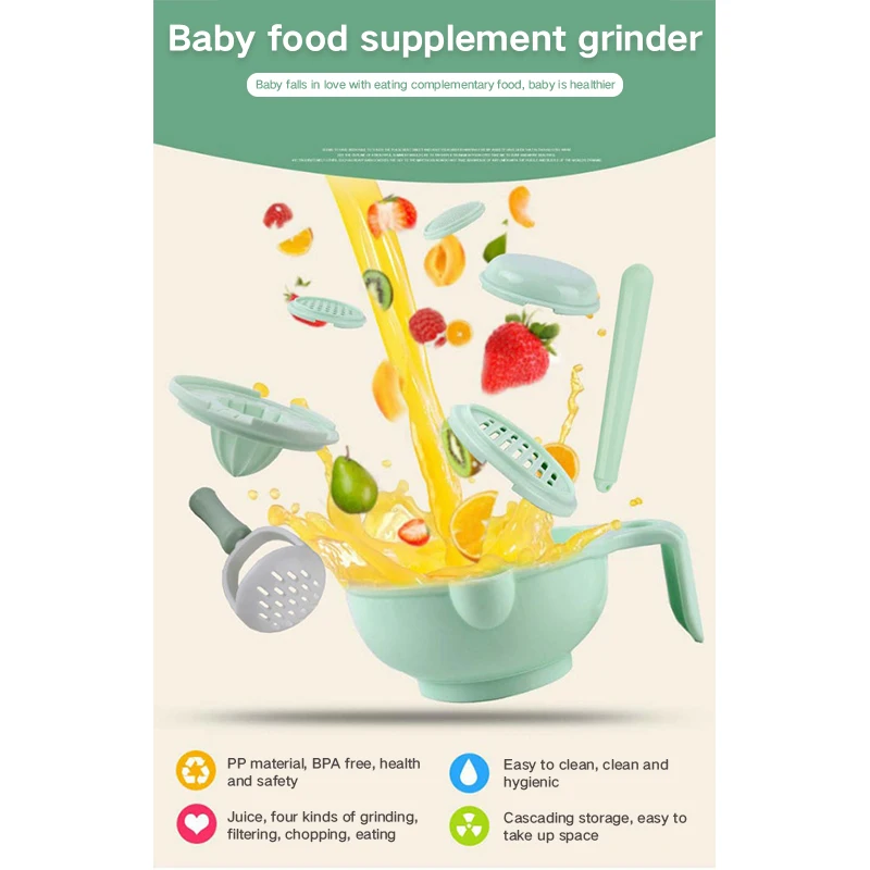Детское устройство резки овощей и фруктов для измельчения пищевых блюд ручной работы для младенцев