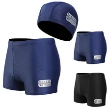 Купальные плавки, купальные кепки, мужские сексуальные нейлоновые дышащие трусы со встроенным пучком, пляжные шорты dpy3