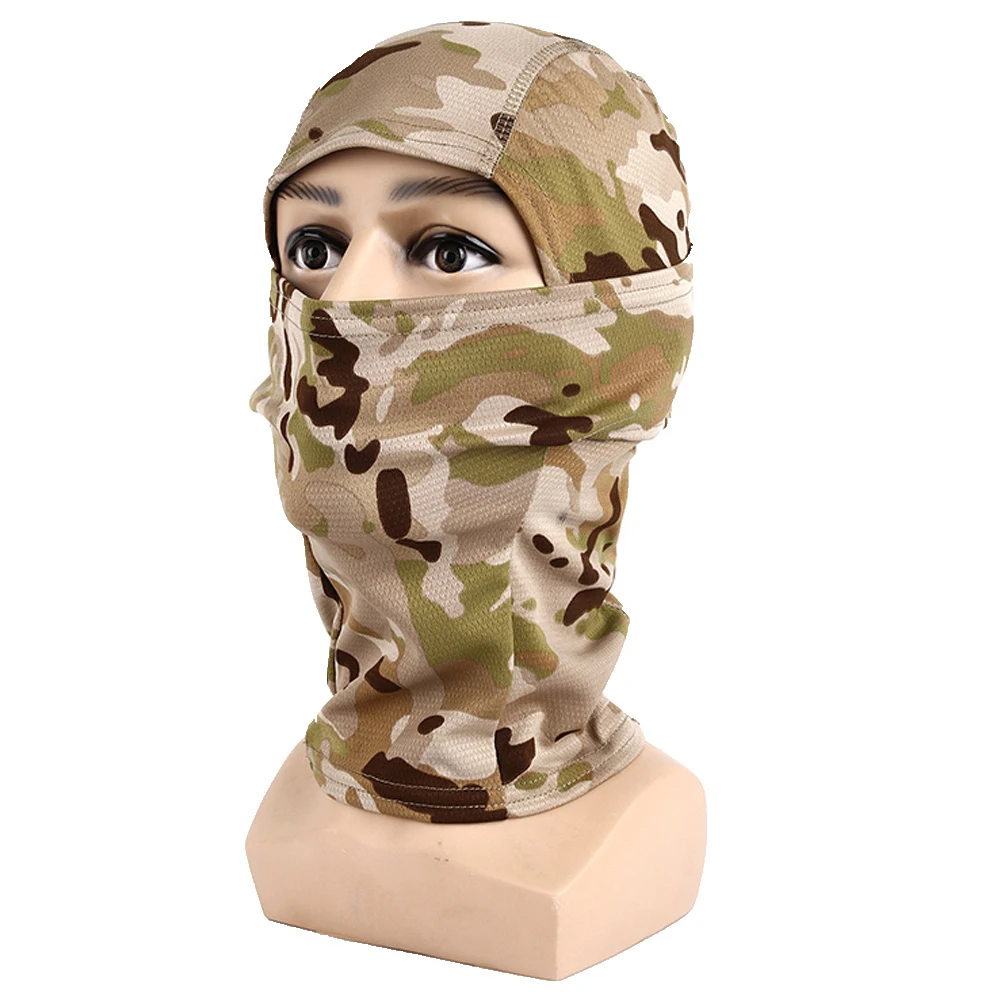 Camouflage Outdoor Cycling Hunting Hood Protection Balaclava Head Face Cover Breathable Scarf