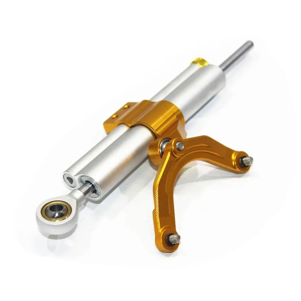 Gold-Silver Для Honda мВ AGUSTA F3 675 800 2012 2013 ЧПУ рулевой демпфер стабилизатор комплект Линейный Обратный клапан с монтажным кронштейном - Цвет: Gold-Silver