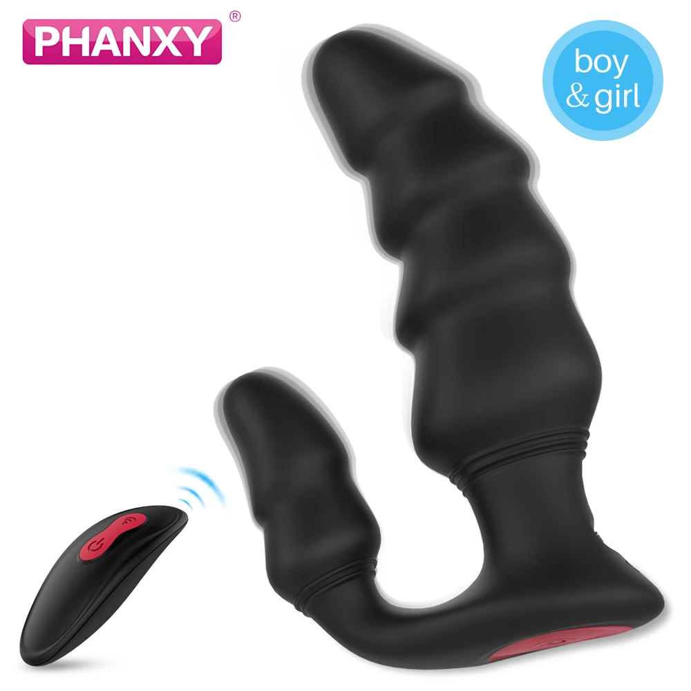 PHANXY Prostate Massager Anal Plug For Men Butte Vibrating Male Masturbator Adult Sex Toys Wireless Remote Vibrato |