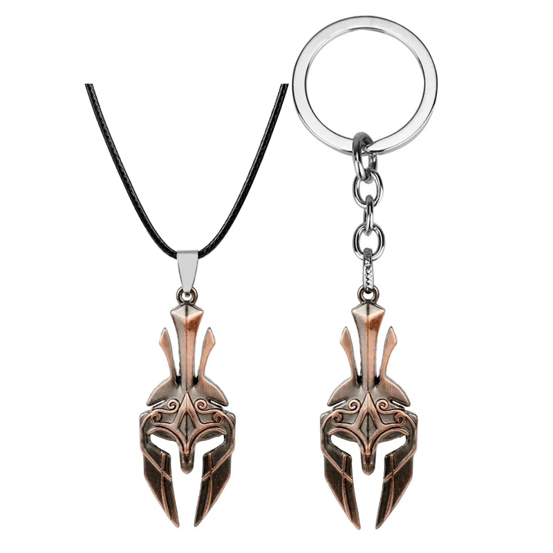 Игра Assassins Creed Odyssey брелок AC Leonidas Щука Дрейк брелок лошадь металлический кулон ожерелье ювелирные изделия сувенир подарок