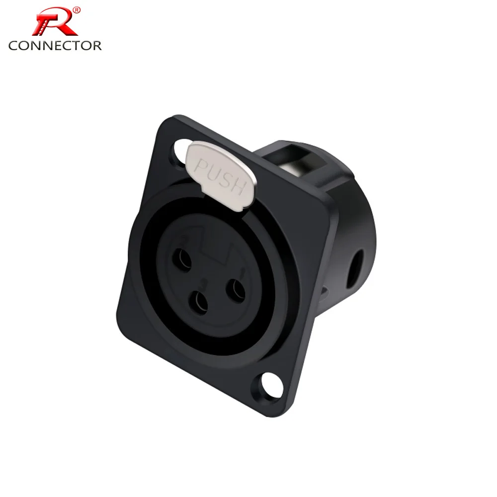 1 шт. 3pin XLR гнездовой разъем для микрофона/микрофона крепление панели