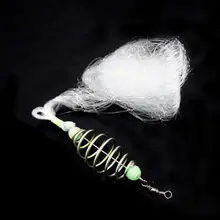 1pc pegajoso método de fio de pesca da carpa alimentador de pesca primavera chumbo sinker jogando net fishhooks peixe net pesca acessórios