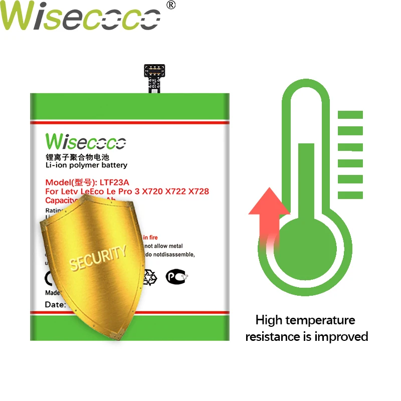 Аккумулятор WISECOCO 5950 мАч LTF23A для телефона LeEco Le Pro 3 X720 X722 X728 высокое качество + номер