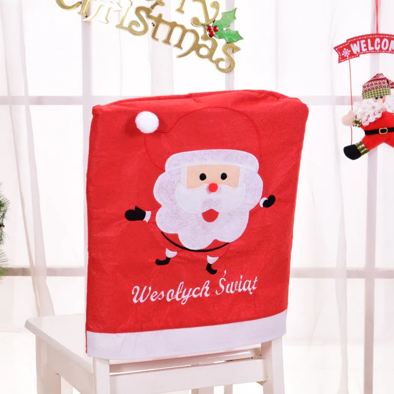 Набор стульев Санта-Клауса и эльфа, рождественские украшения