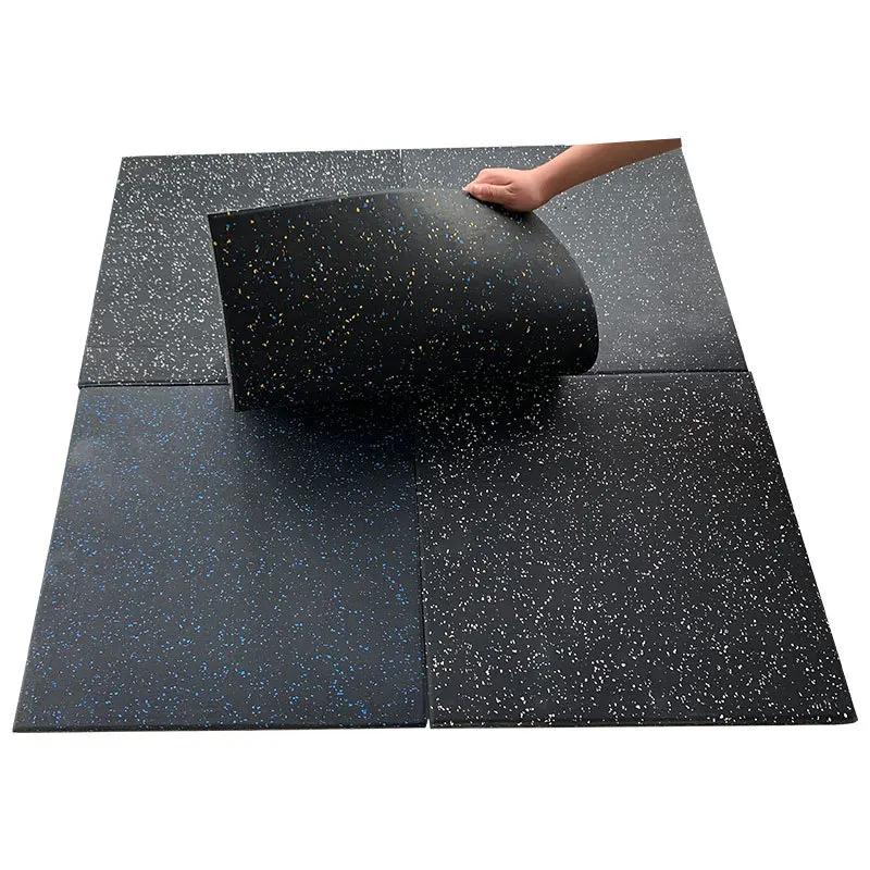 

Customized Gym Rubber Floor Mats, Shock Absorption Buffer, Soundproof, Flame Retardant Buckle, Indoor Gym, 50x50cm