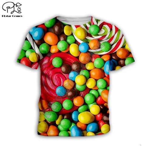Kids t shirts Цветные детские толстовки с капюшоном с 3d принтом «еда», футболки с принтом радуги и конфет, футболки на молнии с капюшоном, одежда для маленьких мальчиков и девочек, Семейный комплект, штаны - Цвет: Kids t shirts