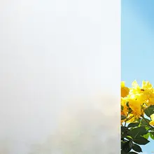 

LUCKYYJ Window Privacy Film Self-adhesive Film Opaque Vinyl Bathroom Door Decor Sticker UV Blocking Heat Control for Home Office