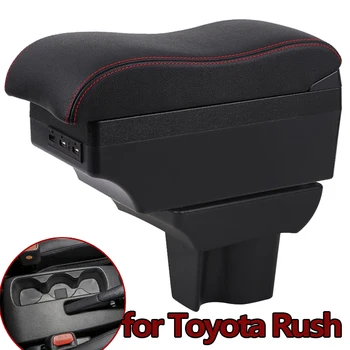 

For TOYOTA RUSH ARMREST Car Armrest Box Central Store Content Box Cup Holder Interior Car-Styling USB Charging