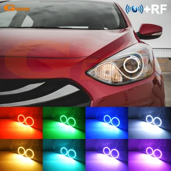 

RF remote Bluetooth APP Multi-Color Ultra bright RGB LED Angel Eyes kit For HYUNDAI ELANTRA 2011 2012 2013 Projector headlight