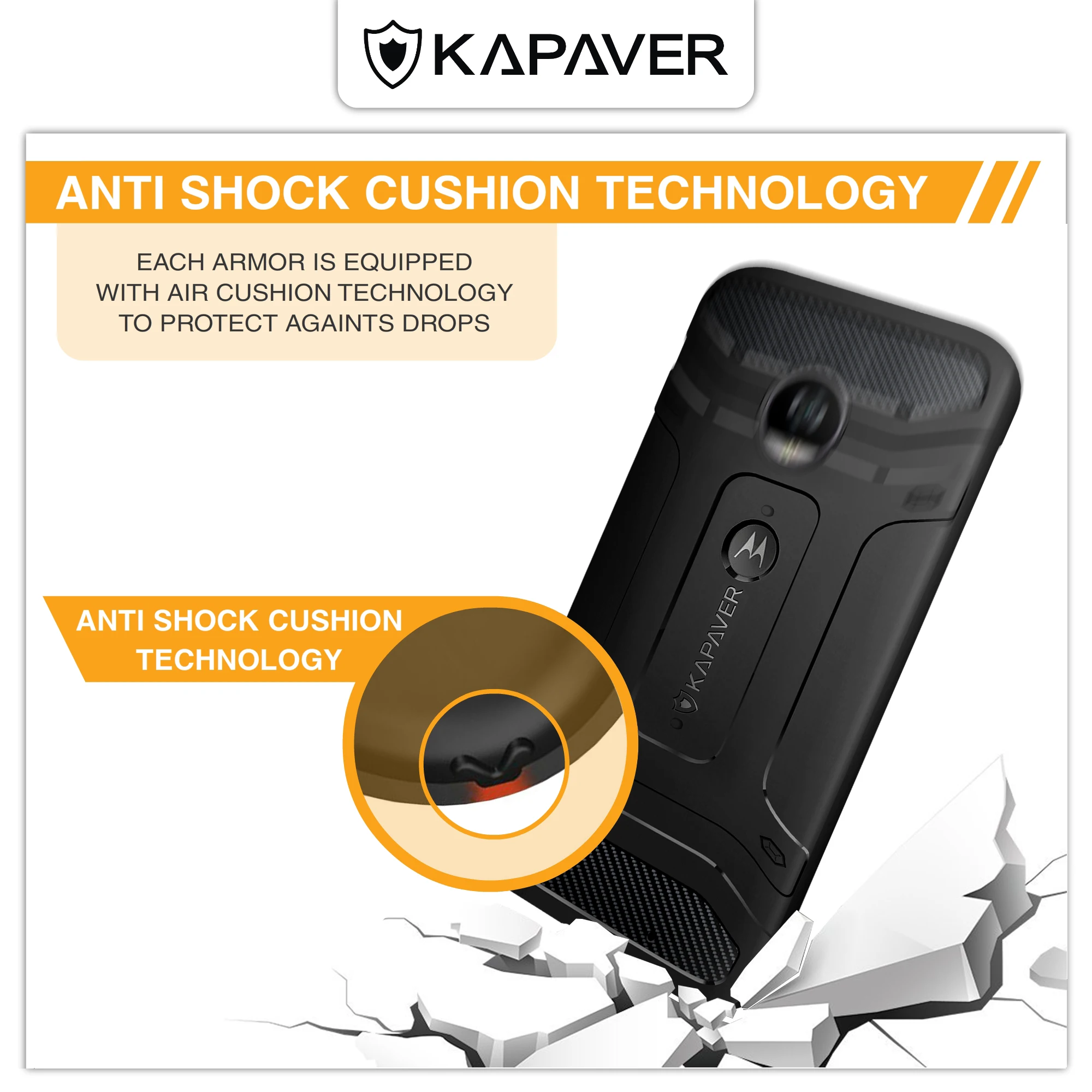 Capaver роскошный Официальный чехол для телефона для Moto Z2 Play чехол Moto Z2 чехол Force задняя крышка Жесткая прочная ударопрочная Броня