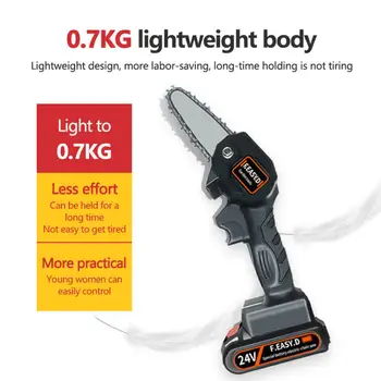 

Cordless Electric Chainsaw Household Garden Small Handheld Electric Saw Tool