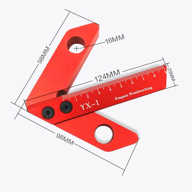 Woodworking center scribe Square center scribe 45 degrees 90 degree right angle line gauge Woodworking tools - Цвет: S