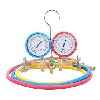 

1 Set of Manifold Gauge Effective Utility Plastic Portative Dual-use Durable Freon Kit for Conditioner Car Measuring A35