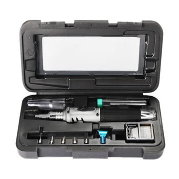 

10 in 1 Set Gas Soldering Iron Set Portable Welding Tools Accessories Kit