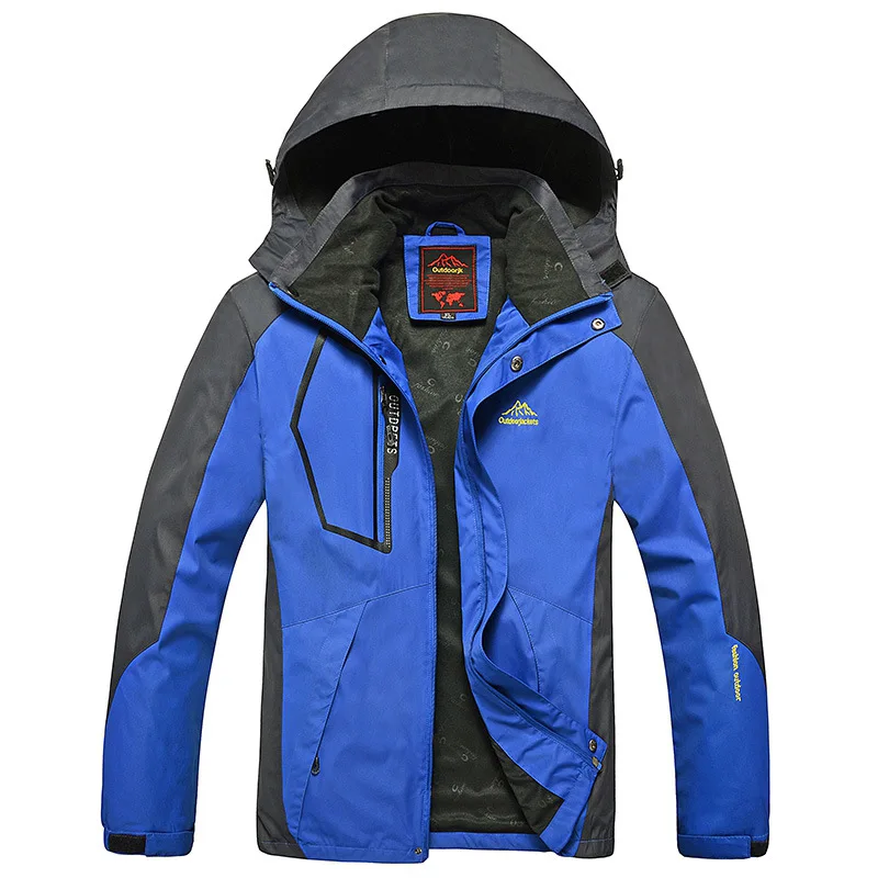 BOLUBAO, модные брендовые мужские куртки, Осень-зима, мужская уличная куртка, Мужская ветрозащитная водонепроницаемая куртка с капюшоном(Съемная шапка - Цвет: Color blue