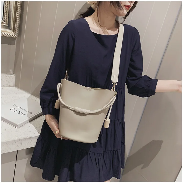 Summer Bucket Bag Two-piece Mother Bag Handbag Fashion Single Shoulder Oblique Satchel Bag