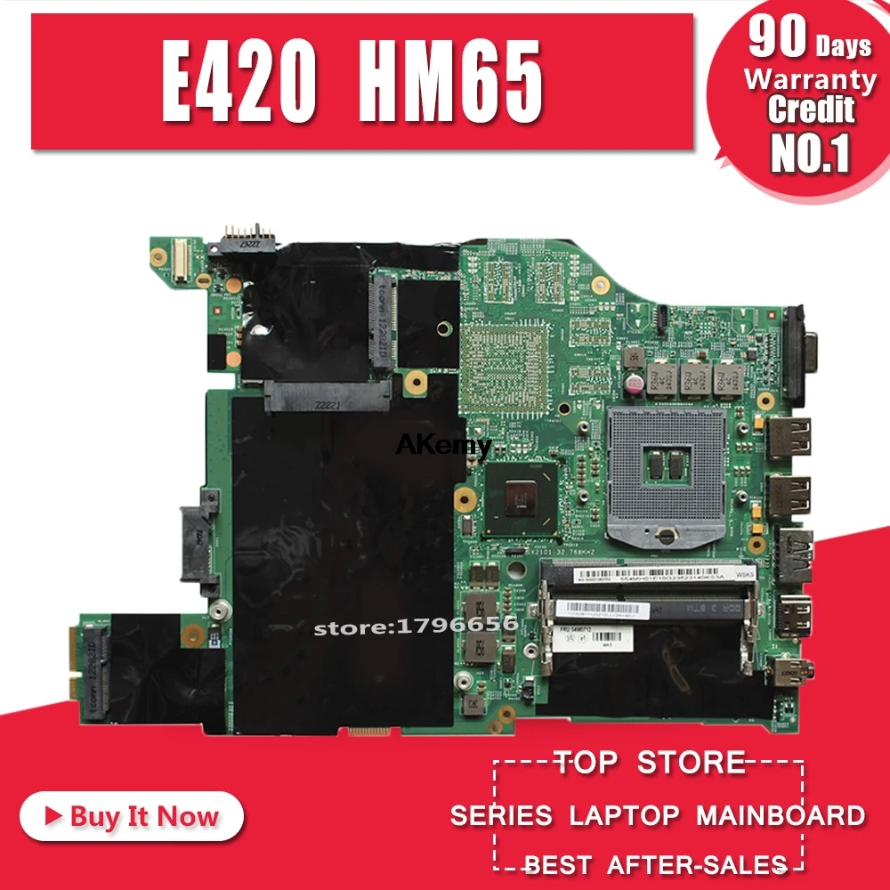 E420 материнская плата для lenovo E420 Материнская плата ноутбука DDR3 HM65 PGA-988B телефонной платы