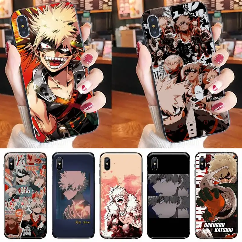 Katsuki Bakugo Boku my Hero Academia Phone Case for iPhone 11 12 pro XS MAX 8 7 6 6S Plus X 5S SE 2020 XR Katsuki Bakugo Boku my Hero Academia Phone Case for iPhone 11 12 pro XS MAX 8 7 6 6S Plus X 5S SE 2020 XR