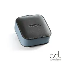 DD ddHiFi C80B Genuine Leather Earphone Storage Case, First Layer Cowhide Protective Bag for In-Ear Monitors IEMs