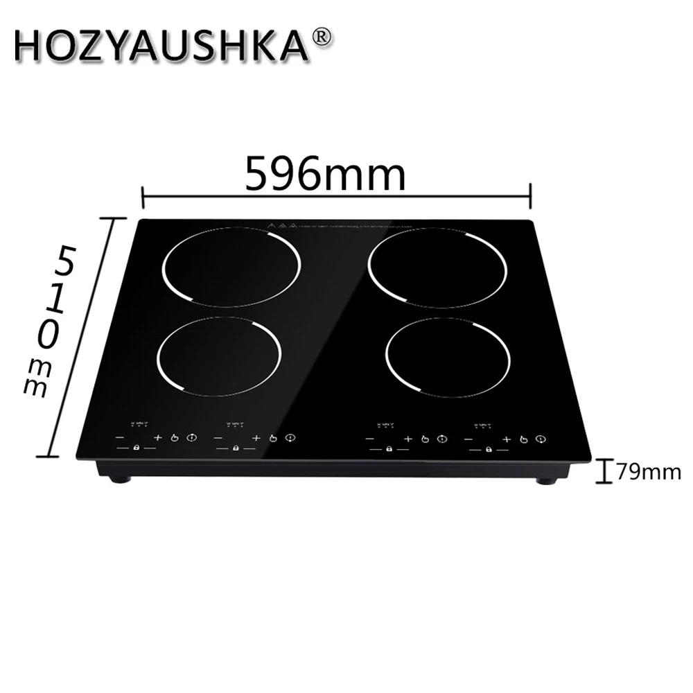HOZYAUSHKA 4-head high-power induction cooker Desktop embedded dual purpose XM-DX12 / 4T